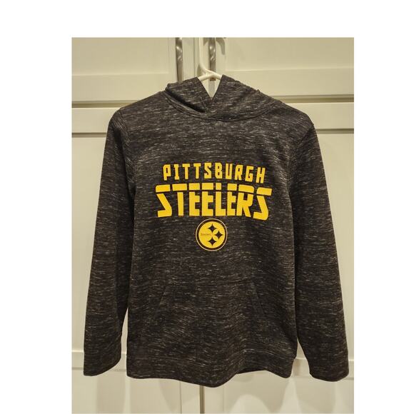 NFL Team Apparel Pittsburgh Steelers Youth XL Extra Large Hooded Sweatshirt - Picture 1 of 3